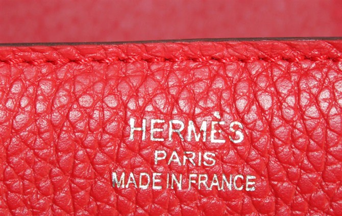 High Quality Fake Hermes Birkin Hello Kitty 35CM Togo Leather Bag Red HK0001 - Click Image to Close